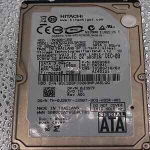 582507-160 GB RPM 7200 Hibatchi Hard Drive 3 x 4 inches.